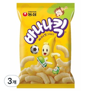 농심 바나나킥, 118g, 3개