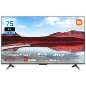 샤오미 4K UHD QLED 디스플레이 A Po 스마트 TV, 189cm(75인치), L75MA-STWN, 벽걸이형, 방문설치