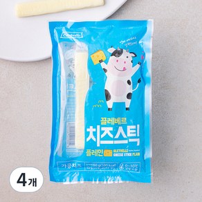 끌레베르 치즈스틱 플레인 4매입, 60g, 2개