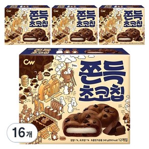 청우식품 쫀득초코칩, 240g, 16개