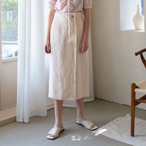 아트레 LINEN SLIT SKIRT