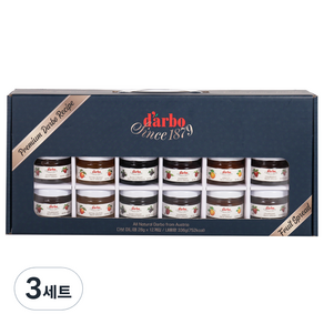 다보 미니 과일잼 12p 선물세트, 3세트, 336g