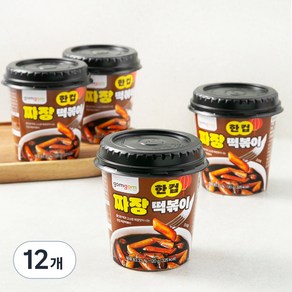 곰곰 한컵 짜장 떡볶이, 120g, 12개