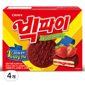 크라운 빅파이 딸기, 216g, 4개