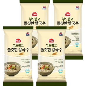 해표 부드럽고 쫄깃한 칼국수, 900g, 4개