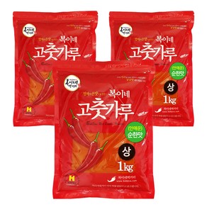 복이네먹거리 떡볶이용고춧가루 상 소스용 순한맛, 1kg, 3개
