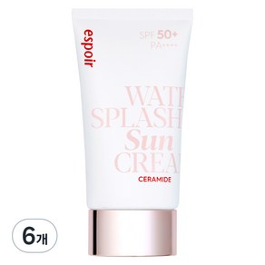 에스쁘아 워터 스플래쉬 세라마이드 선크림 SPF50+ PA++++, 60ml, 6개