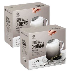 아이브루 흑임자 라떼, 16.5g, 24개입, 2개