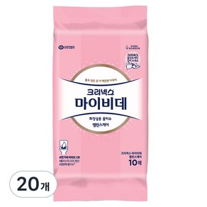 마이비데 크리넥스 밸런스 케어 비데티슈, 55g, 10매, 20개