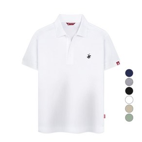 비버리힐스폴로클럽 남녀공용 자수 로고 PK 반팔 카라 티셔츠 CPX0T01