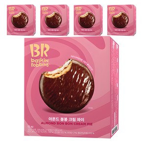 배스킨라빈스 아몬드 봉봉 크림 파이, 336g, 5개