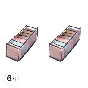 칸칸이 리빙박스 속옷정리 7칸, 6개