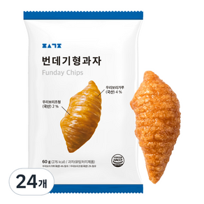 편식공장 번데기형 과자, 24개, 60g