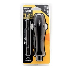 HYBRO USB 충전 전동 드라이버 H200Q 색상랜덤, 1개