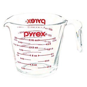 파이렉스 내열강화유리 계량컵, 투명, 500ml, 1개