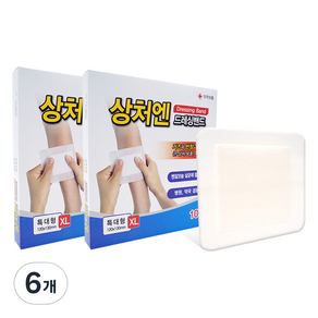 대일제약 상처엔 클린 드레싱 밴드큐, 6개, 특대형(XL), 10개입