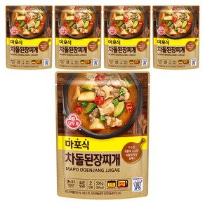 오뚜기 마포식 차돌된장찌개, 500g, 5개