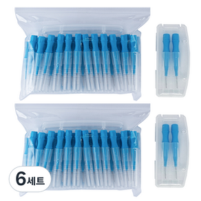 다덴 메디메이트 i형 치간칫솔 S + 휴대용 케이스 2p, 1mm, 100개입, 6세트