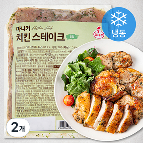 마니커 치킨 스테이크 청양 (냉동), 500g, 2개