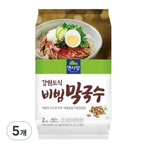 면사랑 강원도식 비빔 막국수 2인분, 643g, 5개