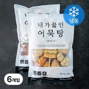 끼니엔 어묵탕 2~3인분 (냉동), 430g, 6개입