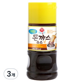 오뚜기 LIGHT 앤 JOY 저당 돈까스소스, 290g, 3개