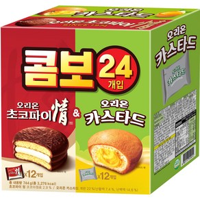 오리온 콤보 초코파이 정 39g x 12p + 카스타드 23g x 12p