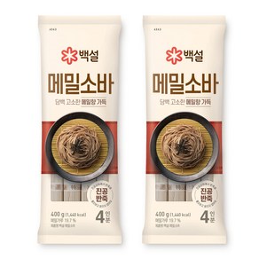 백설 메밀소바, 400g, 2개