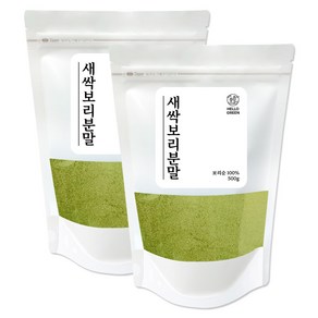 헬로우그린 새싹보리 분말 팩 500g