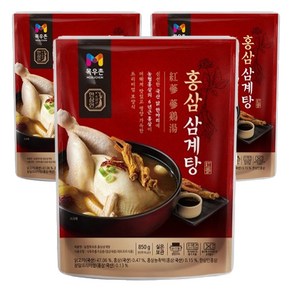 목우촌 홍삼 삼계탕, 3개, 850g