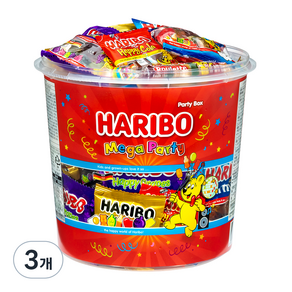 하리보 메가파티 젤리 56개입, 1kg, 3개
