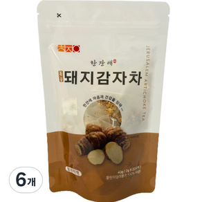 한잔애 볶음 돼지감자차, 2g, 20개입, 6개