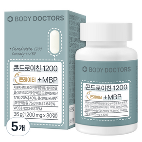 바디닥터스 콘드로이친 1200 콘레이티 + MBP, 30정, 5개