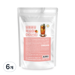 달콤퐁당 복숭아 아이스티 파우더, 500g, 1개입, 6개