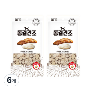 참좋은간식 반려동물 동결건조 큐브 간식, 치킨가슴살, 80g, 6개