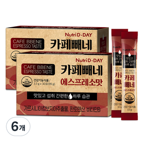 뉴트리디데이 카페빼네 에스프레소맛, 99g, 6개