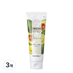 토니모리 프레쉬 투 고 아보카도 폼클렌저, 170ml, 3개