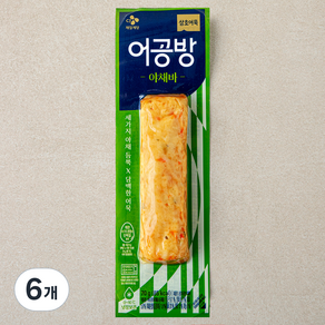 삼호어묵 어공방 야채바, 70g, 6개