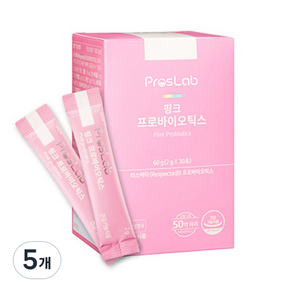 프로스랩 핑크 프로바이오틱스 여성 유산균, 60g, 5개