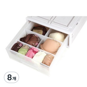 모아시스템즈 서랍장용 칸막이 특대형, 화이트, 8개