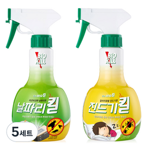 비오킬 살충제 날파리킬 370ml + 진드기킬 370ml 세트, 5세트