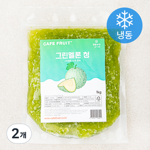 카페프룻 그린멜론 청 (냉동), 1kg, 2개