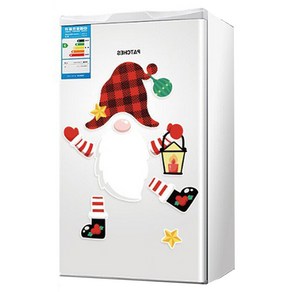 러블리팜 크리스마스 마그네틱 냉장고 데코 스티커, 008 산타 난쟁이, 008 산타 난쟁이