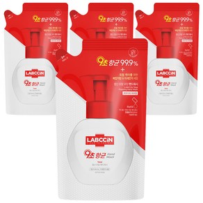 랩신 토탈 포밍 핸드워시 파우더리허브향 리필, 450ml, 4개