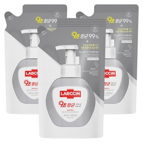 랩신 센서티브 포밍 핸드워시 파우더리 허브향 리필, 450ml, 3개