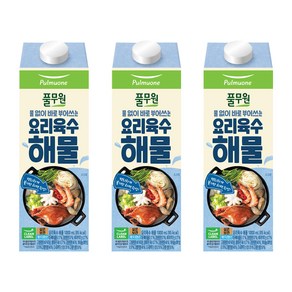 풀무원 요리육수 해물, 1L, 3개