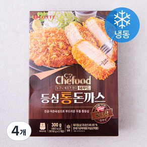 쉐푸드 등심 통 돈까스 (냉동), 300g, 4개