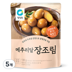 청정원 메추리알 장조림, 130g, 5개