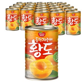 동원 지중해 황도 통조림, 410g, 24개