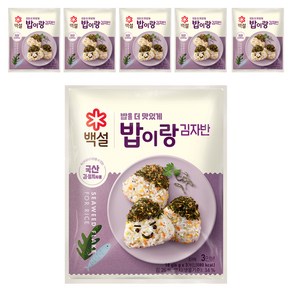 백설 밥이랑 김자반, 18g, 6개